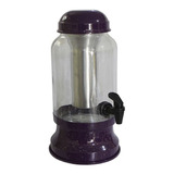 Barrica Suqueira 3,2lt Colorida Com Porta Gelo + Copo Cor Roxo Pigmentado