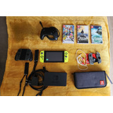 Nintendo Swith V1 Con 3 Juegos Y Controles.