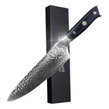 Cuchillo Chef Profesional Acero Damasco 67 Capas, 8 Pulgadas