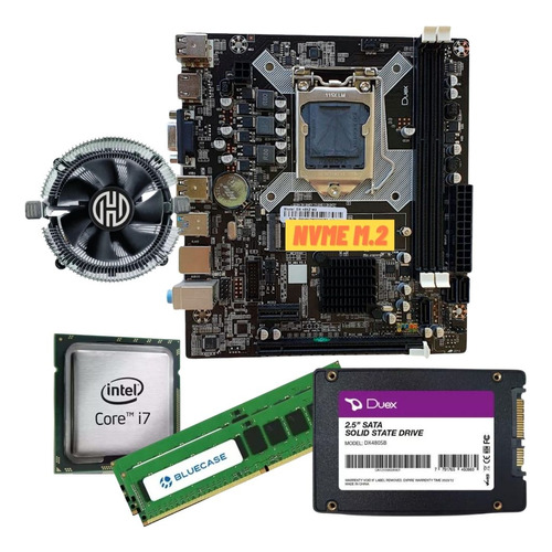 Kit Upgrade Gamer Placa Mãe Lga 1150 I7 16gb Ddr3 Ssd 480