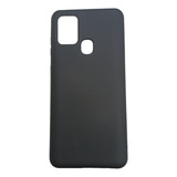 Funda De Silicona Negro Para Samsung A21s Slim