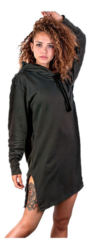 Buzo Largo Hoodie Oversize Unisex Buzo Con Capota