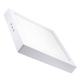 Foco Panel Led Plafon Sobrepuesto Cuadrado 18w Blanca Fria