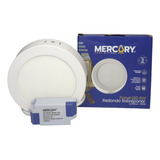 Panel Led Redondo Sobreponer 6w 6500k Luz Blanca - Mercury