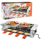 Masterchef Parrilla De Mesa Doble Raclette Con Placa Antiad.