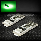 Pair 2smd 2 5050 Smd Led T10 W5w Canbus Green Interior D Sxd
