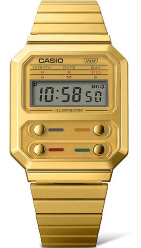 Reloj Casio Vintage A100weg-9a Agente Oficial En C