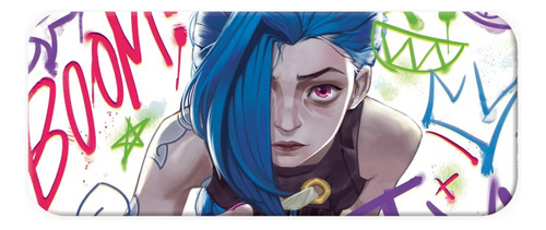 Mouse Pad League Of Legends Lol Jinx 90x40 Grande Gamer