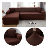 Funda Sillón L Seccional 2 Piezas Spandex Sofa Modular 3+3