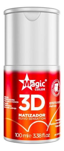 Matizador 3d Magic Color Efeito Ruivo - 100ml