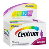 Centrum Women Mulher Vitamina 120 Tablets-importado Original