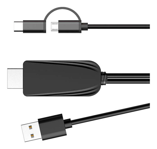 2m Cable De Teléfono Móvil Smartphone Tipo C/micro Usb A