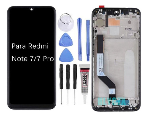 Para Redmi Note 7 /7 Pro Pantalla Táctil Lcd Con Marco