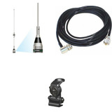 Kit Antena Dual Band Vhf 1/4 Uhf 5/8 Mini Sporta Cabo Ap0188