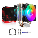 Cooler Duplo Rgb Processador Cpu Fan 90mm Coolmoon Amd Ryzen Intel 775 1150 1151 1155 Am3+ Am4 - Ciclo Digital