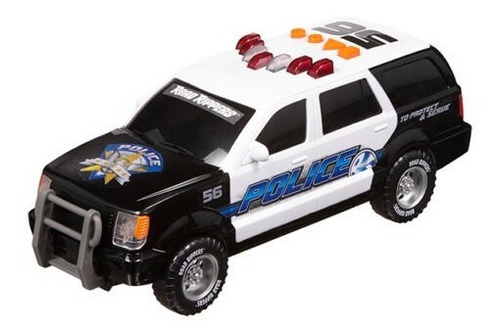 Camioneta Policia Luces Sirena 30cm Nikko Road Rippers Cadia