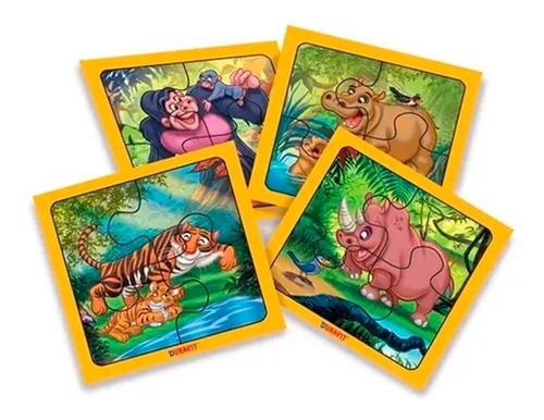 Puzzle X 4 Piezas Zoo 2 Duravit Incluye 4 Unidades