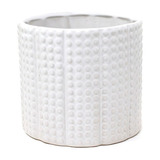 Maceta De Ceramica Neo Braile Blanca 14x12.5