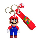 Llavero Super Mario Bros Colecciónable Goma Kit X 3