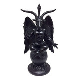 Estatua Estatueta Baphomet Resina 25cm Rock Wicca (preto)