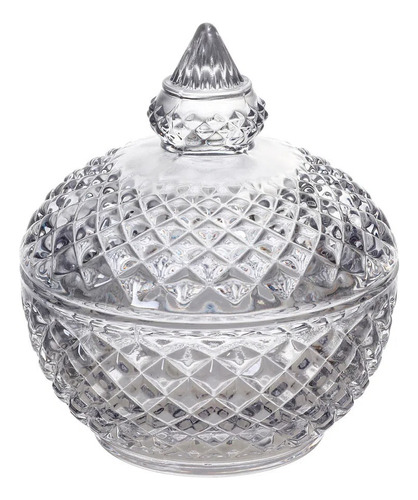 Bombonera Azucarero Caramelera Decorativa Vidrio Cristal