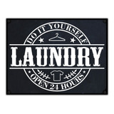 #1066 - Cuadro Decorativo Vintage Laundry Lavadero No Chapa