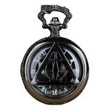 Reloj Bolsillo Vintage Harry Potter Cadena Reliquias Muerte