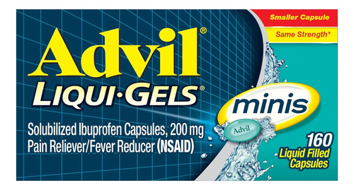 Advil Liqui Gels Minis Rápido Alivio Dolores (160) Americano