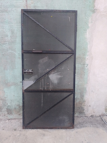 Puerta Reja Hierro 94 Cm 208 Cm Sin Marco Ni Bisagras