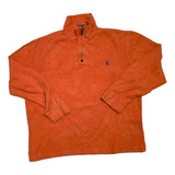 Sueter Ralph Lauren Grande L Naranja Pony Azul