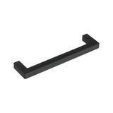 Manija Tirador U Recta Aluminio Negro 10 X 128 Mm Mueble