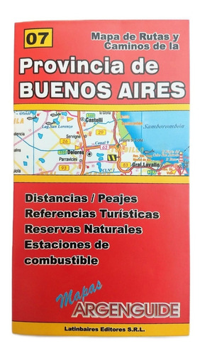 Mapa Plegable De Rutas De La Provincia De Buenos Aires