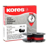 Kores Cinta 241 Para Calculadora Negro/rojo