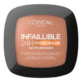 Bronzer L'oréal Paris Infallible 24h Fresh Wear Matte Bronzer Compacto Tono 350 Medium