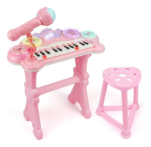 Teclado Electrónico Piano Para Niños Musical Con Micrófono