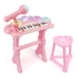 Teclado Electrónico Piano Para Niños Musical Con Micrófono