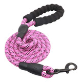 Acroshop Correa Perro Reflejante Grande Premium 1.5 Mts Color Rosa