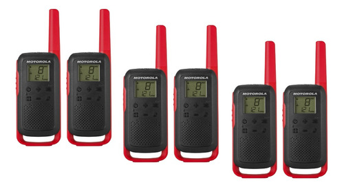 6 Talkabout Motorola T210 Br Rádio Comunicador Até 32km
