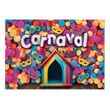 Fundo Fotográfico De Carnaval Pet  1,20x1,75 Pn-01466