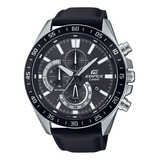 Relógio Casio Analógico Edifice - Efv-620l-1avudf Cor Da Correia Preto Cor Do Bisel Prata Cor Do Fundo Preto