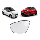 Vidrio Espejo Con Base Peugeot 208  2013 Al 2022 Orig Ftm 