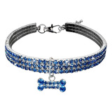 Collar De Cuello De Perro Gato Mascota S-blue