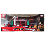 Playset Bomberos 5 Vehiculos Metalicos +cuartel + Accesorios