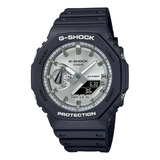 Reloj G-shock Ga-2100sb-1a Fondo Plateado Carbono  200m