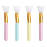 4 Brochas De Silicona Para Mascarillas Faciales Flexibles, A