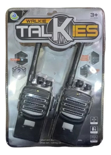 Set 2 Radio Walkie Talkie De Juguete A Pila