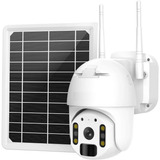 Camara Seguridad Domo Movimiento  Wifi Con Panel Solar