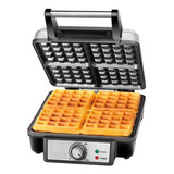 Wafflera De 4 Rebanadas Chefman Rj04-4p-v2-mx Plata Y Negro