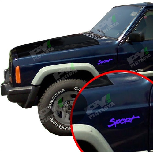 Calcos Sport Compatible Para Jeep Cherokee - Ploteoya