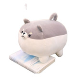 Travesseiro De 40 Cm Adorável Marrom Shiba Inu Figura De Cão